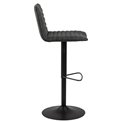 Bar stool Akim, set of 2 pcs, anthracite, H110.5x50x46cm, seat height 60-82cm