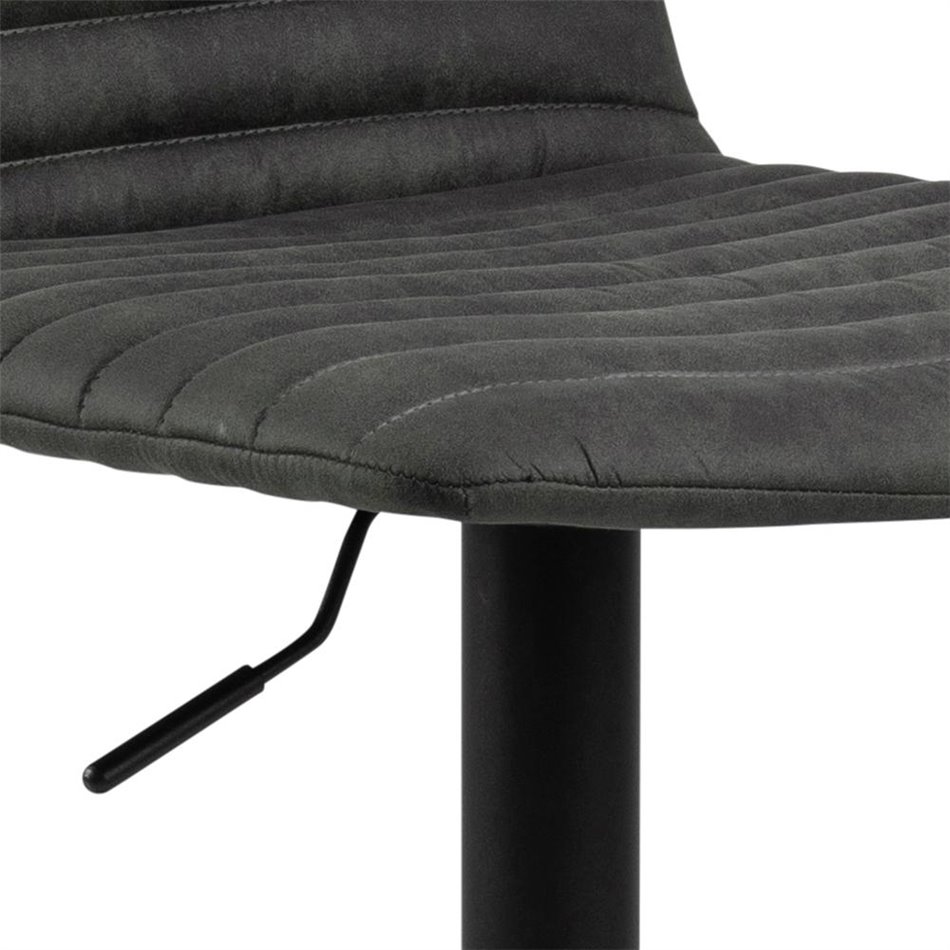 Барный стул Akim, комплект из 2 шт., антрацитовый цвет, H110.5x50x46см, высота сиденья 60-82см