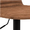 Барный стул Akim, комплект из 2 шт., коричневый, H110.5x50x46см, высота сиденья 60-82см