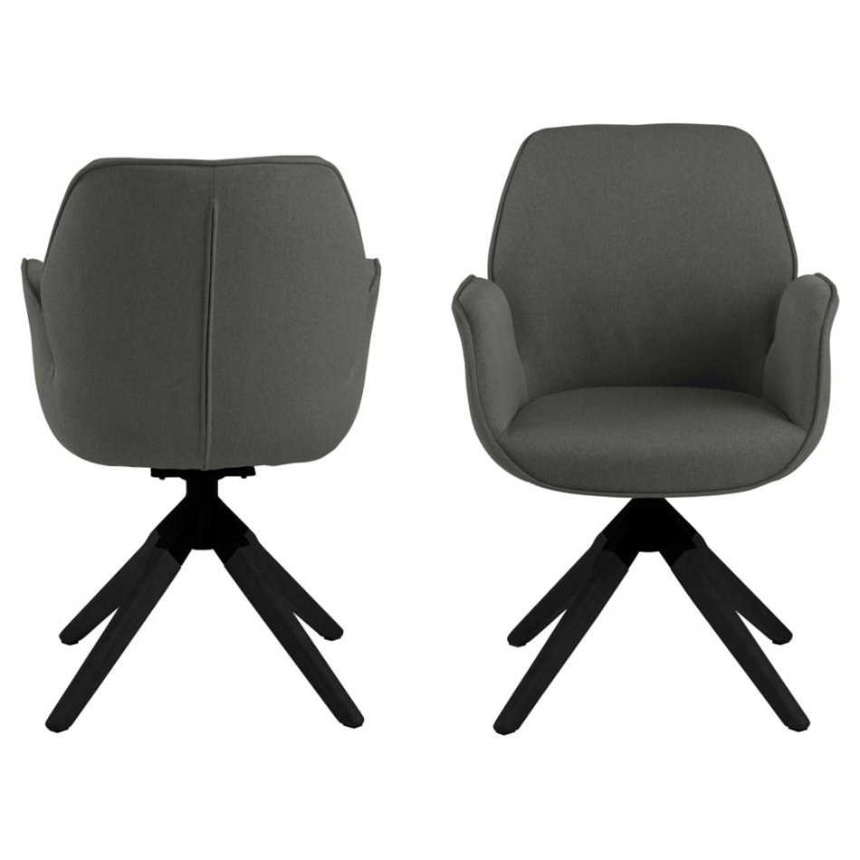 Обеденный стул Acura, темно-серый, H91x60.5x58.5см, высота сиденья 51см