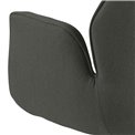 Dining chair Acura, dark grey, H91x60.5x58.5cm, seat height 51cm