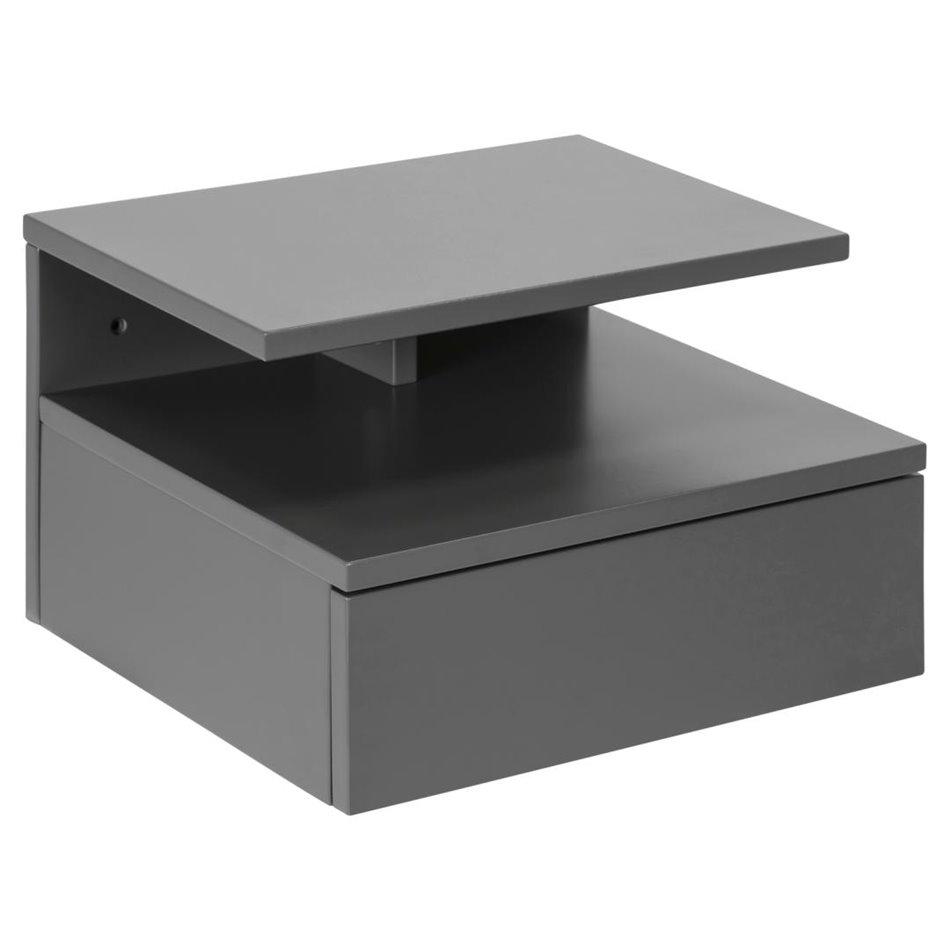 Bedside table Agnlan, grey, H22.5x35x32cm
