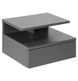 Bedside table Agnlan, grey, H22.5x35x32cm