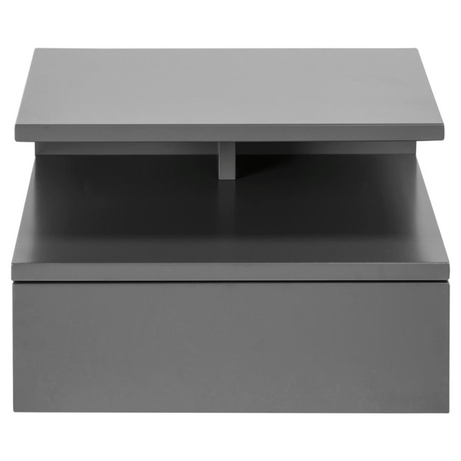 Прикроватный столик Agnlan, серый, H22.5x35x32см