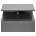 Bedside table Agnlan, grey, H22.5x35x32cm