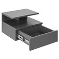 Bedside table Agnlan, grey, H22.5x35x32cm
