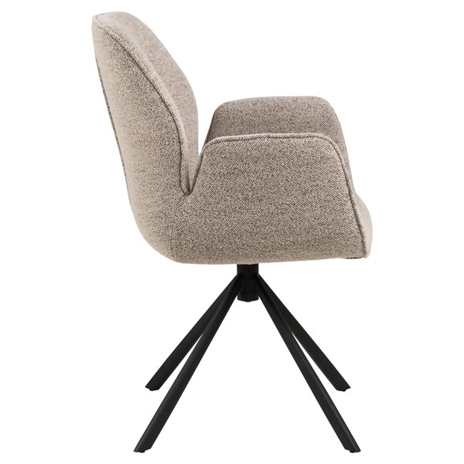 Dining chair Acura, beige, H91x60.5x58.5cm, seat height 51cm