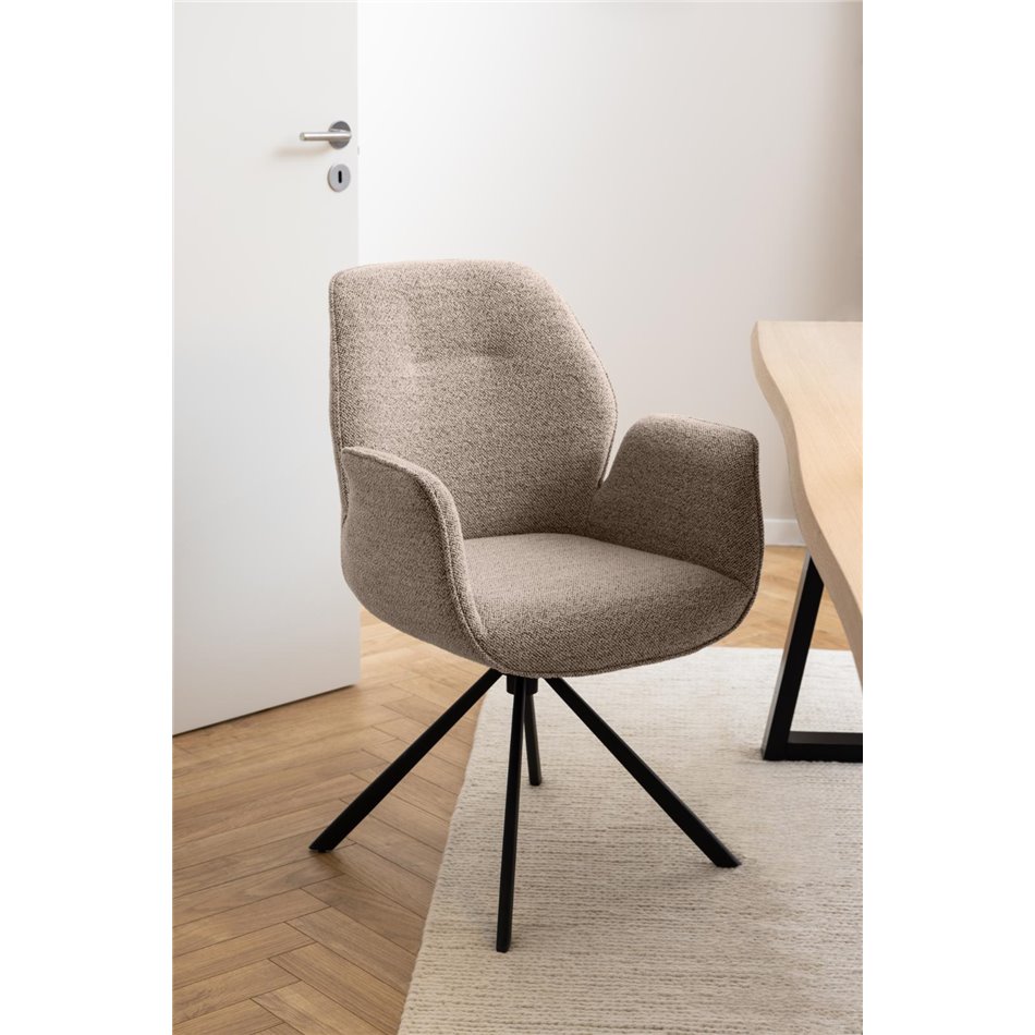 Dining chair Acura, beige, H91x60.5x58.5cm, seat height 51cm