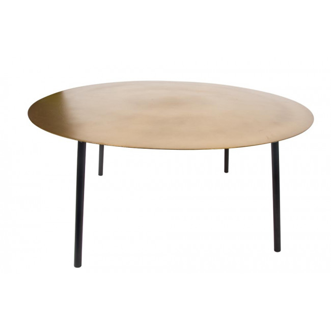 Coffee table Lina, new matt brass, D80xH37cm 