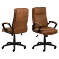 Office chair Acbraid, brown, H115x67x69.5cm, seat height 48-57cm