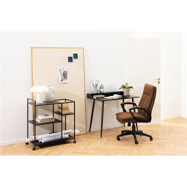 Офисное кресло Acbraid, коричневый, H115x67x69.5см, высота сиденья 48-57см