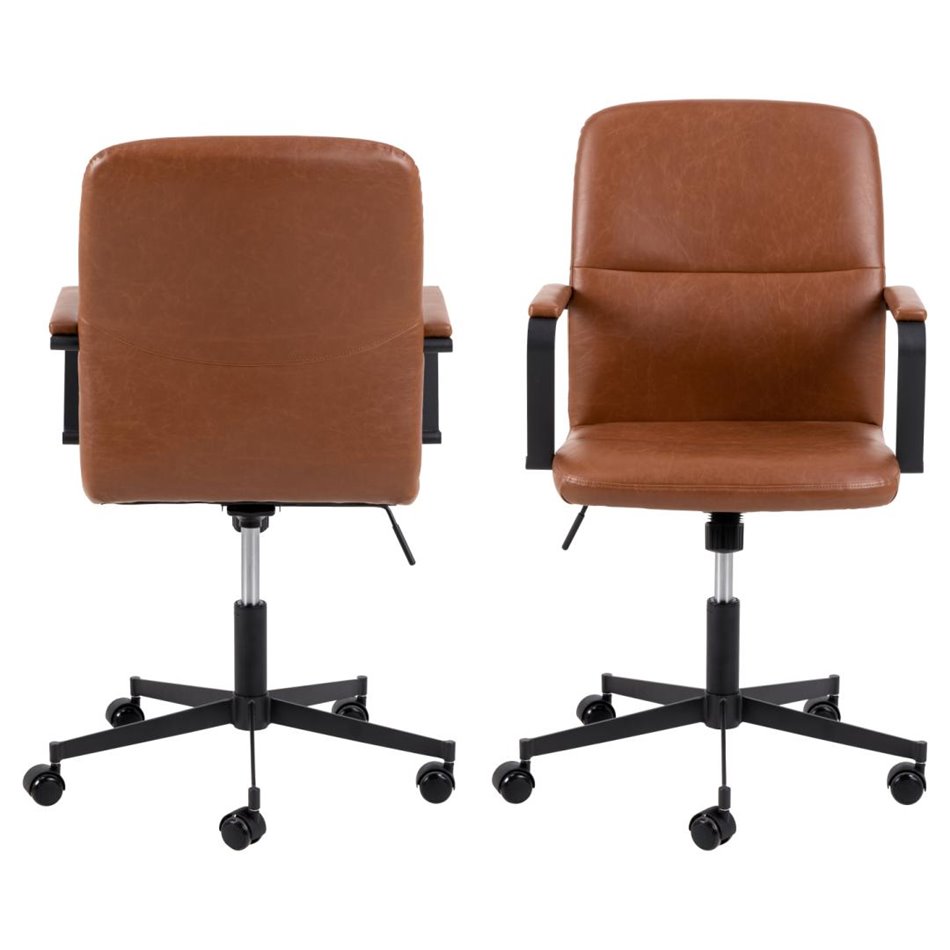 Офисное кресло Alora, коричневый, H90x57x60см, высота сиденья 43-53см