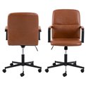 Office chair Alora, brown, H90x57x60cm, seat height 43-53cm