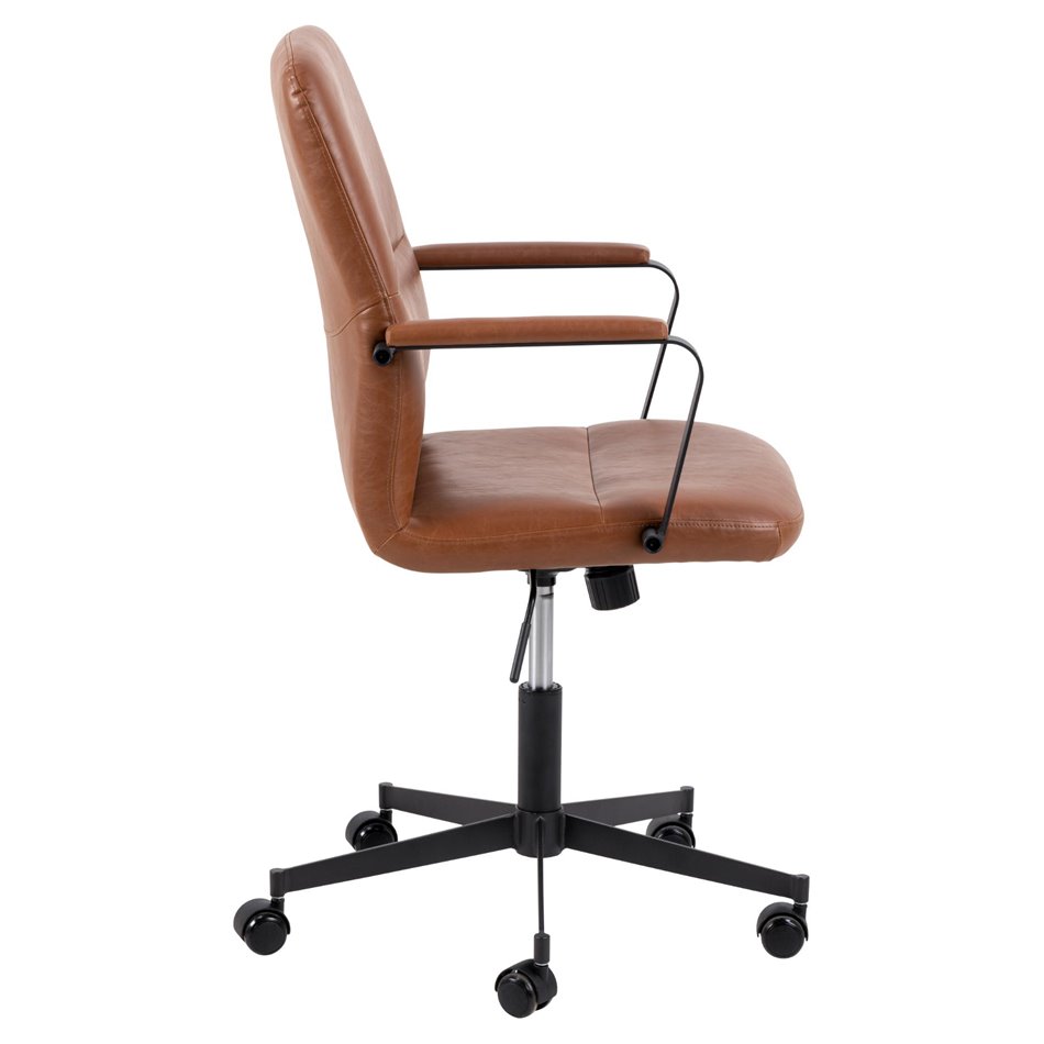 Office chair Alora, brown, H90x57x60cm, seat height 43-53cm
