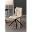 Dining chair Acone, set of 2 pcs, beige, H85x47x55.5cm, seat height 46cm