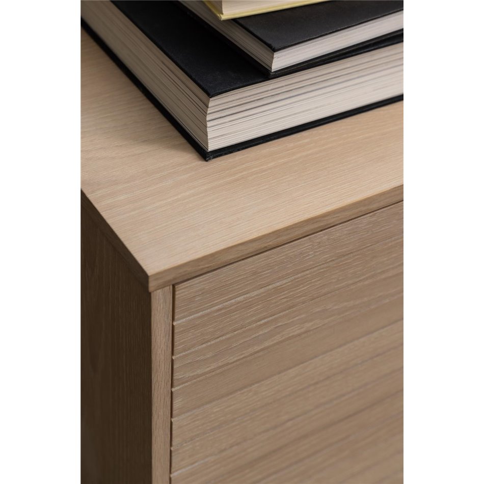 Sideboard Alinley, oak veneer, H80x135.4x40cm