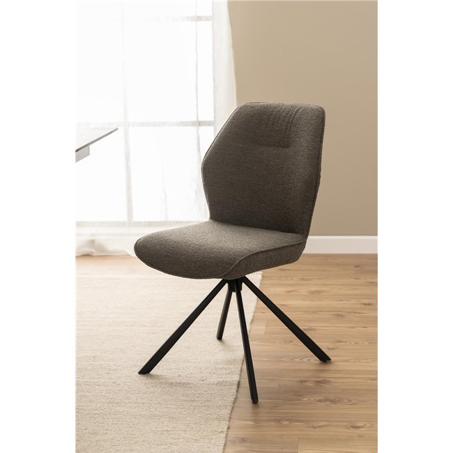 Обеденный стул Acura, комплект из 2 шт., серо-коричневый , H88.5x51x61.5см, высота сиденья 49см
