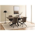 Dining chair Acura, set of 2 pcs, taupe, H88.5x51x61.5cm, seat height 49cm