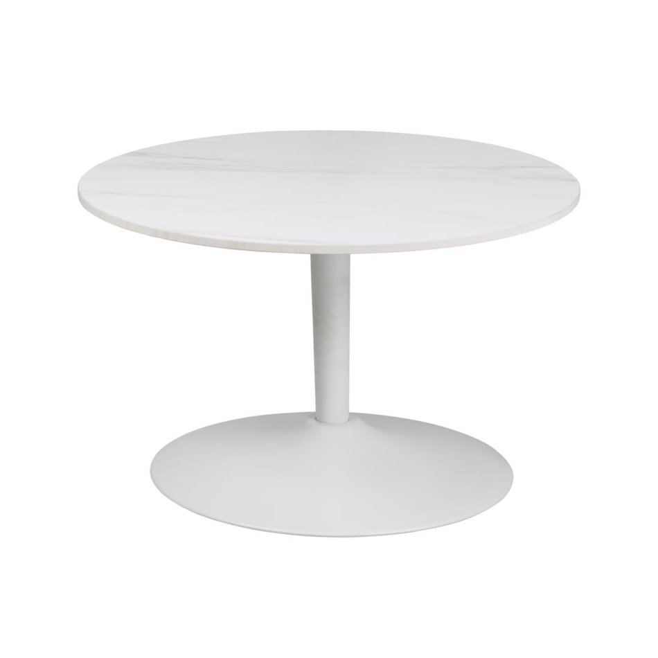 Coffee table Alto, white, D60cm, H45 cm