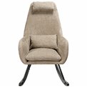 Rocking chair Amberg, brown, 105x63x53cm, seat H46cm