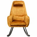 Rocking chair Amberg, mustard,105x63x53cm, sēdv. H46cm