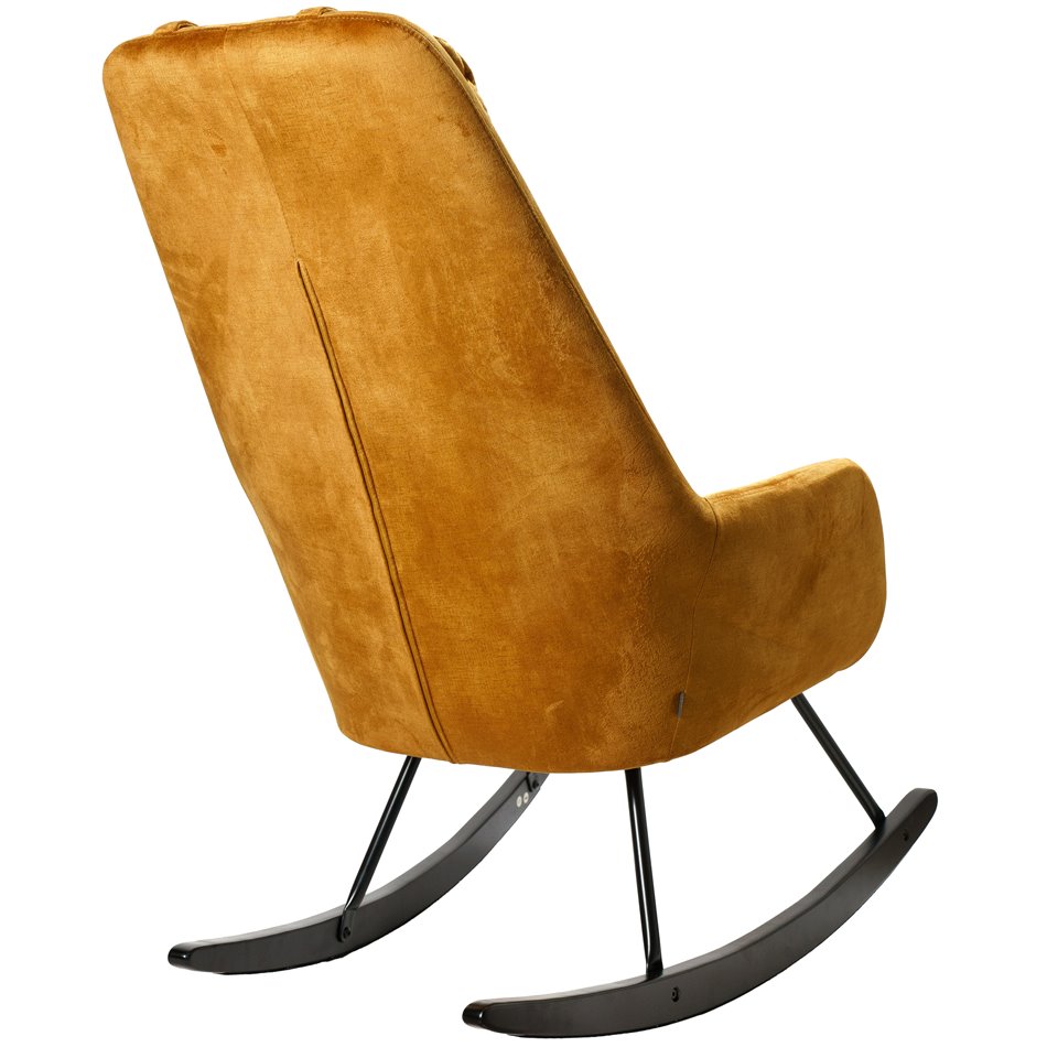 Rocking chair Amberg, mustard,105x63x53cm, sēdv. H46cm