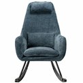 Rocking chair Amberg, dark blue 18,105x63x53cm, seat high 46cm