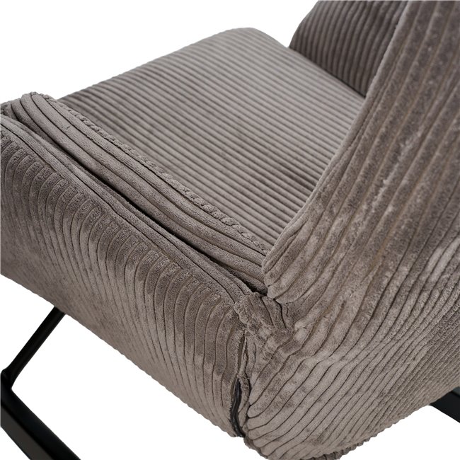 Кресло-качалка Amelia, серо-коричневое, 107x95x66cm, высота сиденья 48cm