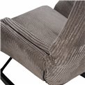 Кресло-качалка Amelia, серо-коричневое, 107x95x66cm, высота сиденья 48cm