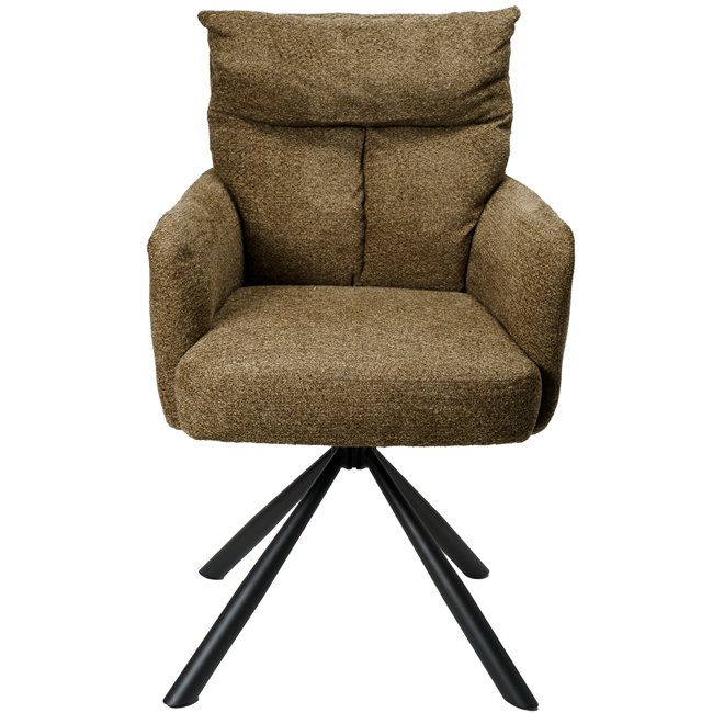 Armchair Arringo, taupe, swivelling 180, 95x63x57cm, seat high 50cm