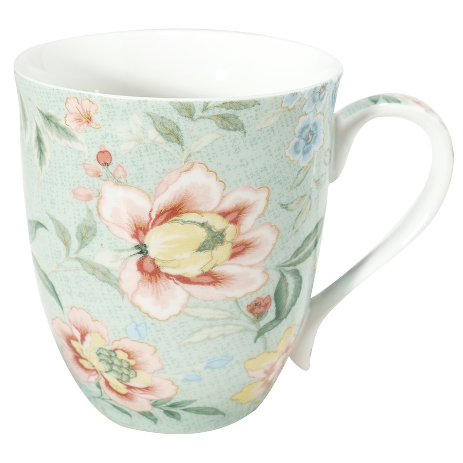 Mug Zen Garden, green, porcelain, 300mll, 9.5xD8.5cm
