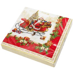 Pack of 20 paper napkins CHRISTMAS MEMORIES, 33x33cm