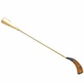Shoe horn w/horn hand, gold finish, 62cm