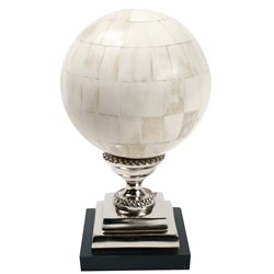Decorative Bone ball, aluminium, 15x15xH25cm