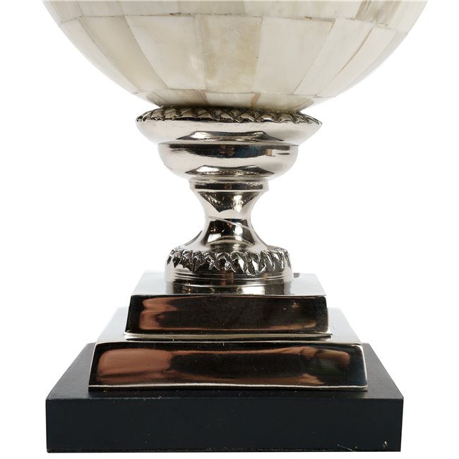 Decorative Bone ball, aluminium, 15x15xH25cm