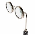 Brass 2 spectacle magnifier, 17.5x22.5xH2cm