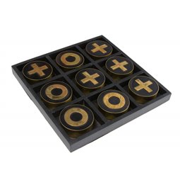 Game X and O, resin/brass, 15x15xH2.7cm