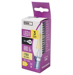 LED Bulb FLM Candle 6W(60W) 810lm, E14, 10x3.5x3.5cm