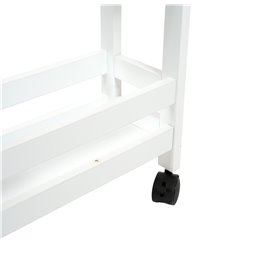 Wheels trolley White, 3 stores, H75X40x15cm