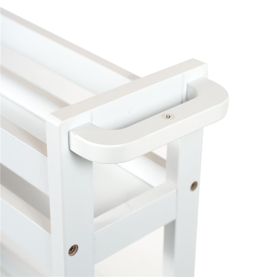 Wheels trolley White, 3 stores, H75X40x15cm