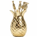 Picks set 6 Pineapple, H12.7 D5.7cm