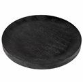 Tray, decorative plate of mango wood black, 30x2x30cm