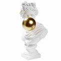 Декоративная фигура Roman, белая/золотого цвета, 23x15x11cm