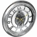 Plastic wall clock Iwa, silver, D30x4.5cm