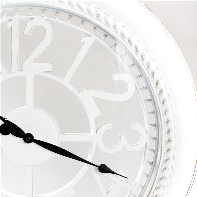 Plastic wall clock Intik, white, D60x5cm