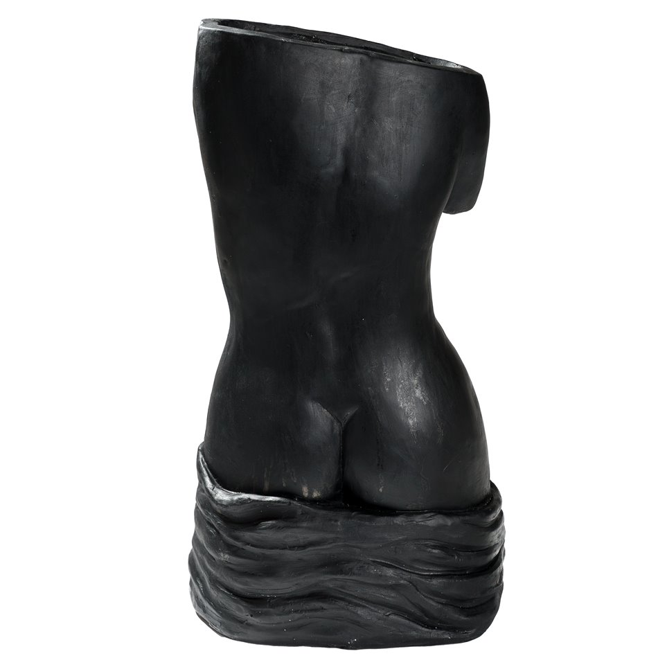 Umbrella stand Female body, black, 55x30x20cm