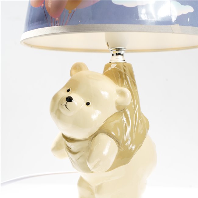 Настольная лампа Teddy, кремовая/синяя, 35x18x18cm E14 1x40(MAX)