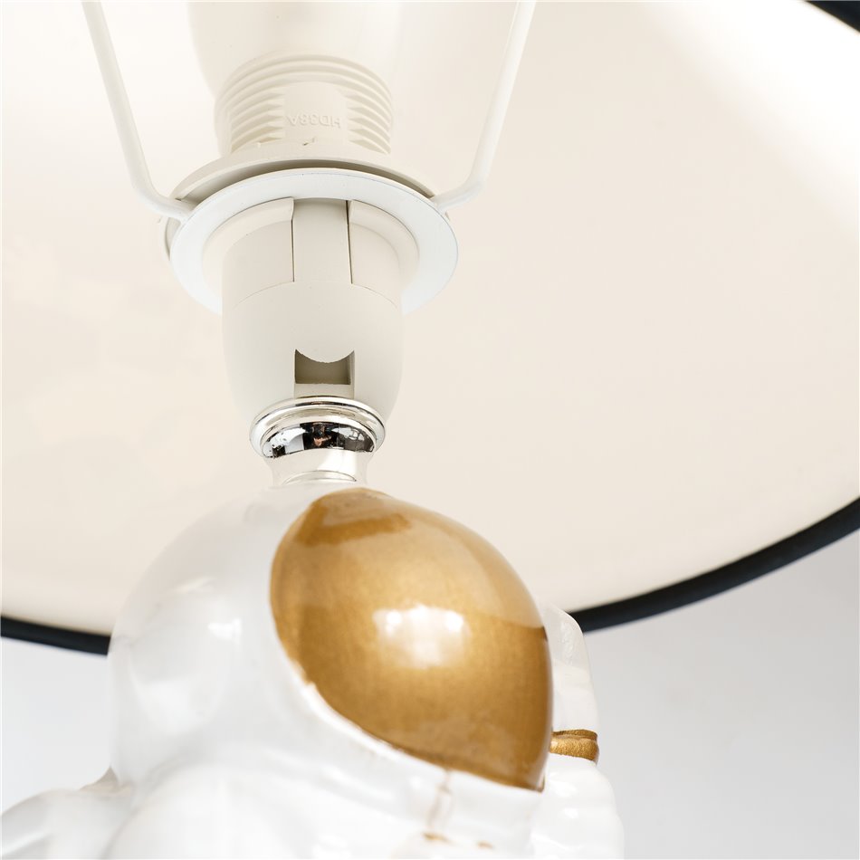 Настольная лампа Astronaut, белого/золотого/синего цвета,30x20x20cm E14 1x40(MAX)
