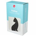 Napkin holder Feline, black, metal, 