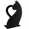 Napkin holder Feline, black, metal, 